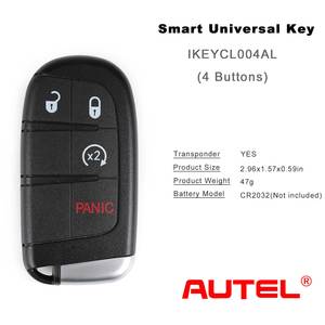 AutelユニバーサルスマートキーAUTELIKEYCL004ALクライスラー4ボタンクライスラー用ユニバーサルスマートキー - Product Image 6