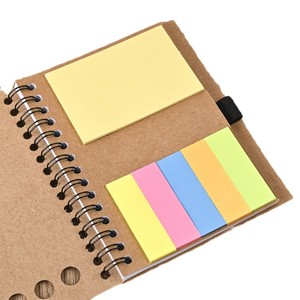 定制牛皮纸记事本A5活页线圈笔记本带便签组合学生文具 - Product Image 5