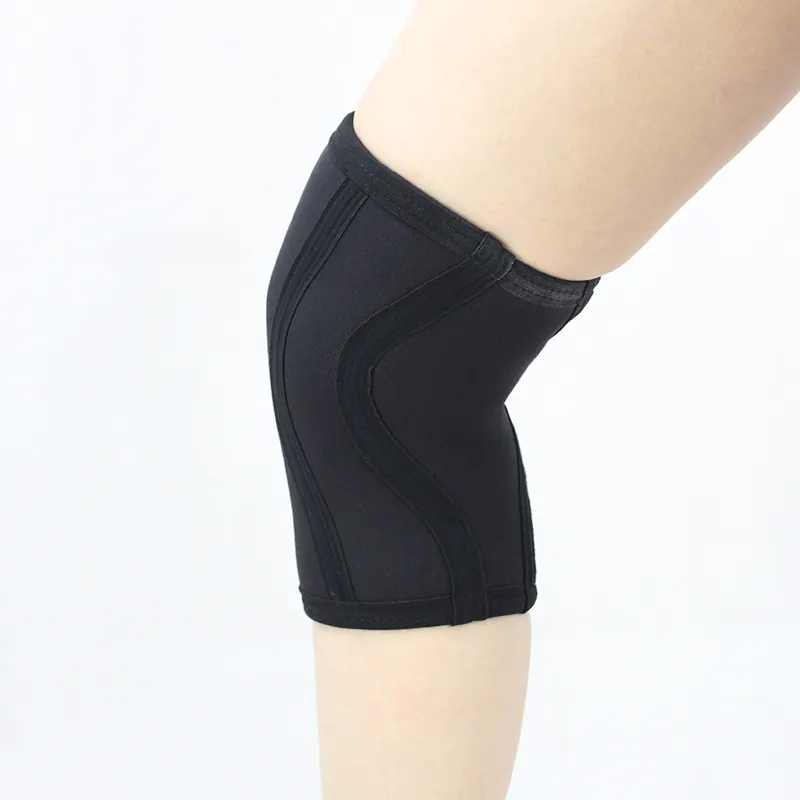 Bantalan lutut spons tebal kustom desain gratis bantalan lutut dan siku olahraga tari elastis bantalan lutut dan lutut bola basket voli