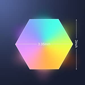 Dekorasyon LED duvar dokunmatik duyarlı oyun müzik gece işıkları <span class=keywords><strong>USB</strong></span> akıllı RGB altıgen Led Panel AYDINLATMA ev partisi için