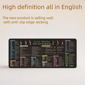 Gaxever personalizado Excel inglés acceso directo teclado y alfombrilla de ratón, gran integrado Oficina Ip ordenador antideslizante escritorio Pad - Product Image 4