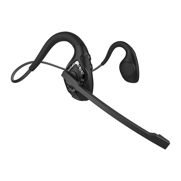 factory manufacturer low latency foldable microphone stick open ear headset air bone conduction headphone with mic for iphone