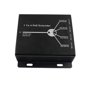 4-Port IEEE802.3af PoE Extender IP Camera Extend 120m Transmission Distance <strong>10</strong>/<strong>100M</strong> <strong>LAN</strong> Ports Network Switch Fulfilled US - Product Image 3