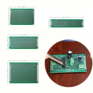 2.54mm間隔穴両面タイニングテストPCB 2.54mm 5x7 4x6 3x7 2x8 cmサイズの高品質ガラス繊維ボード - Product Image 1