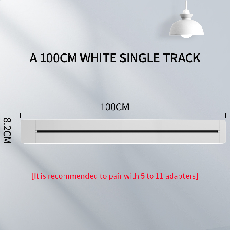 A 100CM WHITE SINGLE TRACK
