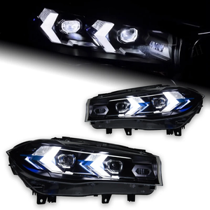 ไฟหน้า X5อัปเกรด F15สำหรับ BMW 2014-2018 X6 X5หลอดไฟ LED หัวโปรเจคเตอร์สัญญาณไดนามิก DRL ไฟด้านหน้าเลนส์ดัดแปลงติดตั้ง - Product Image 5