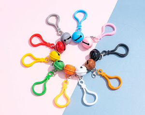 Plástico Multicolor Lobster Fecho Chaveiros Pendurado Sinos Sacos Pingentes De Jóias Pingentes De Personalidade Criativa Bonito Bell <span class=keywords><strong>Keychain</strong></span>