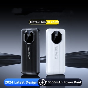Estación de energía de carga rápida Banco de energía portátil 10000mAh 22,5 W QC3.0 Pantalla LED Universal Salida de 2 entradas PD Bancos de energía - Product Image 4
