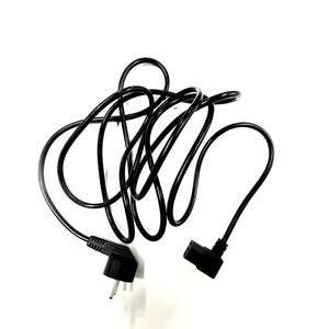 Enchufe personalizado de la UE a ángulo recto C13 Cable de extensión de alimentación de cobre PVC para computadora - Product Image 1