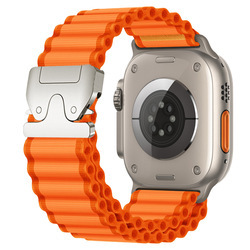Bracelet orange (boucle argentée) uniquement