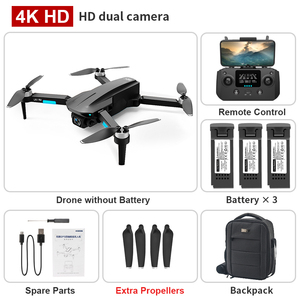 L700 Pro <span class=keywords><strong>FPV</strong></span> Người Mới Bắt Đầu <span class=keywords><strong>Drone</strong></span> Động Cơ Không Chổi Than Dual HD Máy Ảnh GPS Điều Khiển Từ Xa 4-Trục Con Quay Có Thể Gập Lại Thiết Kế Cho Chụp Ảnh Trên Không - Product Image 3