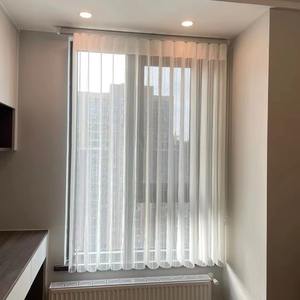 את וילון החלום עבור הסלון ניתן לסובב 180 מעלות עם חרוזים ידניים למשוך, הכולל מסלולים חד פעמיים - Product Image 2