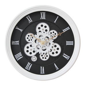 16 inch sáng tạo năng động bánh Đồng hồ retro Đồng hồ treo tường trang trí cổ bánh Đồng hồ treo tường cho trang trí nội thất - Product Image 5