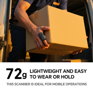 NETUM RF Mini Wearable RFID BT Wireless Ring Barcode Scanner Portable 1D 2D QR Code Reader Finger Scanners <span class=keywords><strong>for</strong></span> Stock Management - Product Image 5