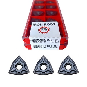 Herramienta de torneado y corte de torno CNC, insertos de carburo de tungsteno tipo WNMG0804-HS de recubrimiento PVD - Product Image 2