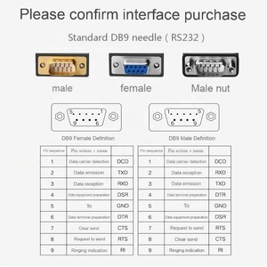 USB เป็น232สายเคเบิล DB9พิน USB 2.0 DB9 RS232ชิปเซ็ต PL2503สายอะแดปเตอร์ - Product Image 4
