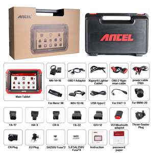 ANCEL-escáner profesional DS600 OBD2, herramientas de diagnóstico, todos los sistemas, codificación ECU, prueba activa de aceite, TPMS, EPB, reinicio de escáner automotriz