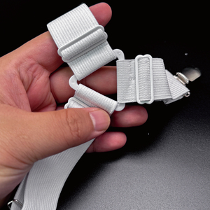 Gacent Webbing Strap Factory Customizable Non-Slip <strong>Elastic</strong> Bed Sheet Fasteners <strong>with</strong> Metal <strong>Clips</strong> for All Sizes - Product Image 4