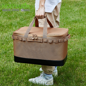 Özel termal kamp tote çanta yalıtımlı piknik şarap öğle soğutucu çanta piknik seyahat için - Product Image 6