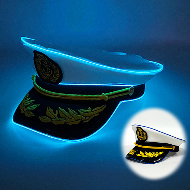 Casquette marine-bleu clair