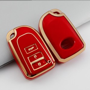 Taijs เคสกุญแจรถยนต์ยาง TPU,เคสกุญแจรถสีทองสำหรับ Toyota YARiS L VIOS Hiace - Product Image 6