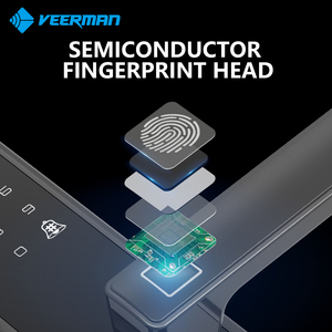 Ev güvenlik Tuya App kapı kilidi Anti hırsızlık anahtarsız giriş ön kapı kilidi tuş takımı NFC parmak izi elektronik akıllı kilitler - Product Image 3