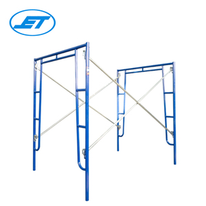 Andamio de Marco H de acero bien soldado Metal tubular usado Walk Through H Tipos de andamio X Frame Set Sistema Soporte Precio - Product Image 1