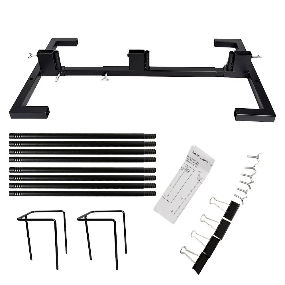 One steel support frame (excluding target paper)