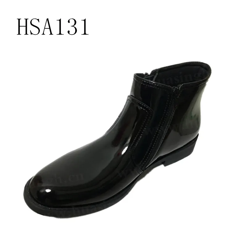 XC – chaussures de combat en cuir noir brillant à hauteur de cheville pour honour guard HSA131