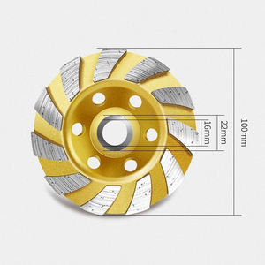 高硬度4/5インチダイヤモンド研削ホイールディスク100mmコンクリート研削ストーンホイール10mm厚さOEM OBMカスタマイズサポート - Product Image 1