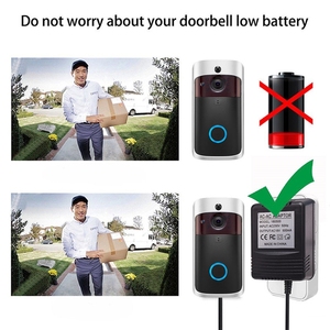 For Wifi Wireless Video Doorbell Camera <strong>Power</strong> <strong>Adapter</strong> US UK EU Plug 18V AC Transformer Charger IP Video <strong>Intercom</strong> Ring 110V-240V - Product Image 2