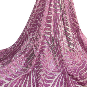 Personalizado Luxo Francês Elástico Lace <span class=keywords><strong>Net</strong></span> Bordado Pano Diamante Padrão Rose Gold Sequin Tecido Para Vestido De Festa