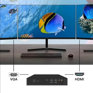 批发英特尔酷睿I3 i5 i7 HM65 Linux Win7 Win10 WIFI蓝牙迷你个人办公商务迷你电脑带风扇 - Product Image 3