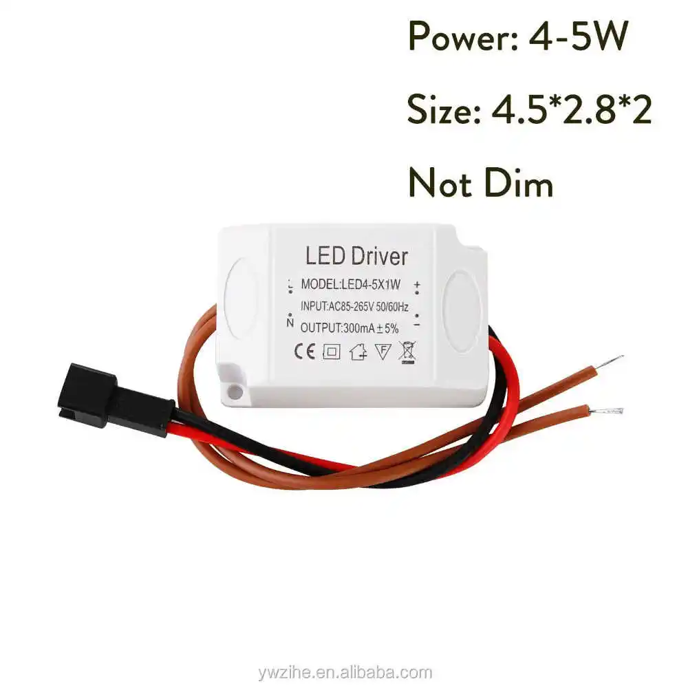 1PCS LED conductor constante 1-3W 4-5W 4-7W 8-12W 18 W 24W 300mA fuente de alimentación luz transformadores para iluminación LED Downlight AC85-265V