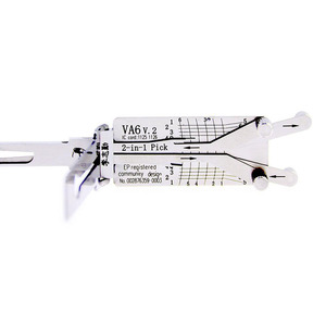 LISHI VA6 V.2 2015年以降のルノーシトロエン用2 In 1スマート4歯深さオートロックピックアンドデコーダー車のキー鍵屋 - Product Image 3