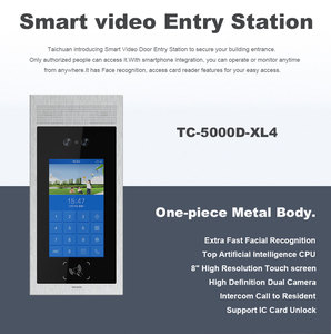 Tai chuan SIP IP Video Intercom Tür eingangs system Kabel gebundenes 7-Zoll-LCD-Monitor Video 8-Zoll-Außenpanel - Product Image 5