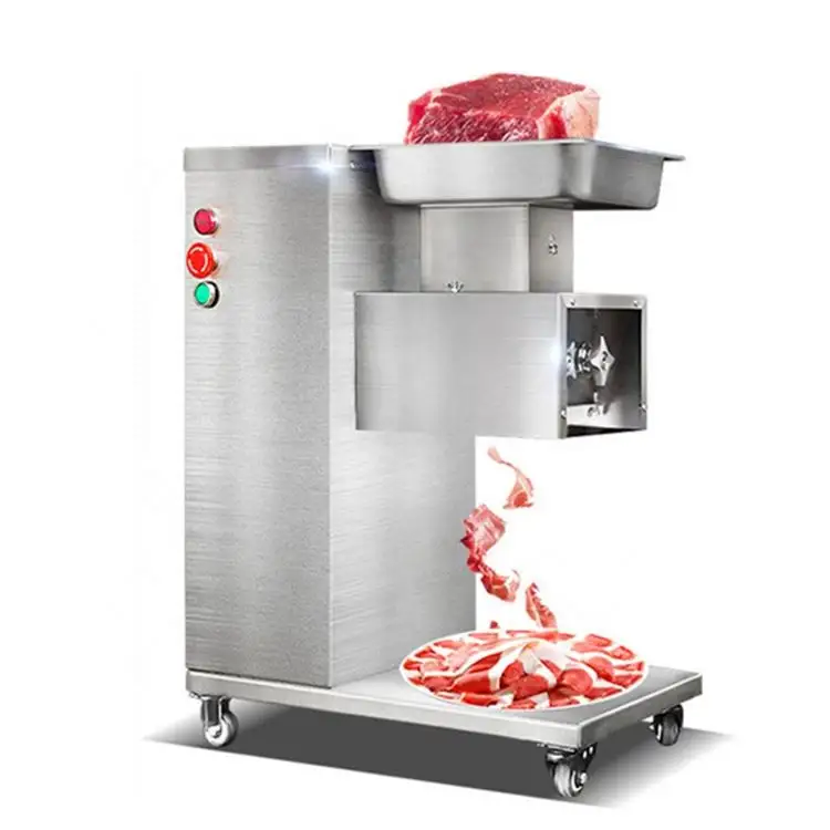 Hete Verkoop Automatische Kalkoenfilet Snijmachine/5Mm Jerky Snijder/Vers Rundvleesfilet Snijmachine