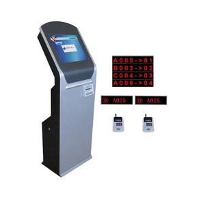 Distributore di biglietti a coda da pavimento con display LCD da banco per TV con display principale tastiera touch screen sistema di accodamento banca completo - Product Image 2