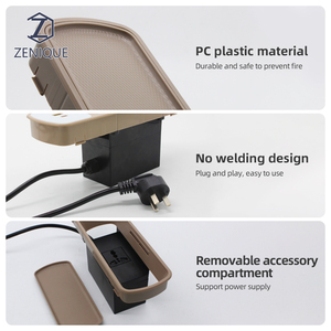 Nuevo diseño, enchufe de escritorio de oficina, mesa de estilo de gama alta, salida multifuncional, USB tipo C con bandeja de almacenamiento - Product Image 6