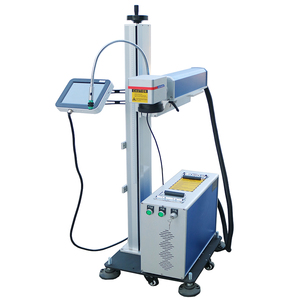 Stampante per data di scadenza Laser a fibra volante bottiglie di cartone codifica Batch di metalli Online macchina per marcatura Laser Raycus - Product Image 2