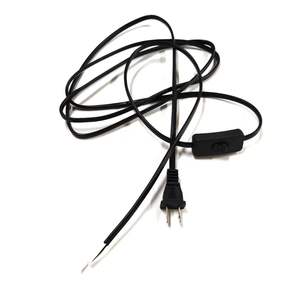 6ft NISPT tel 2 Prong NEMA 1-15P açmak için uç güç uzatma kabloları elektrik güç kabloları. Anahtarı ile - Product Image 4