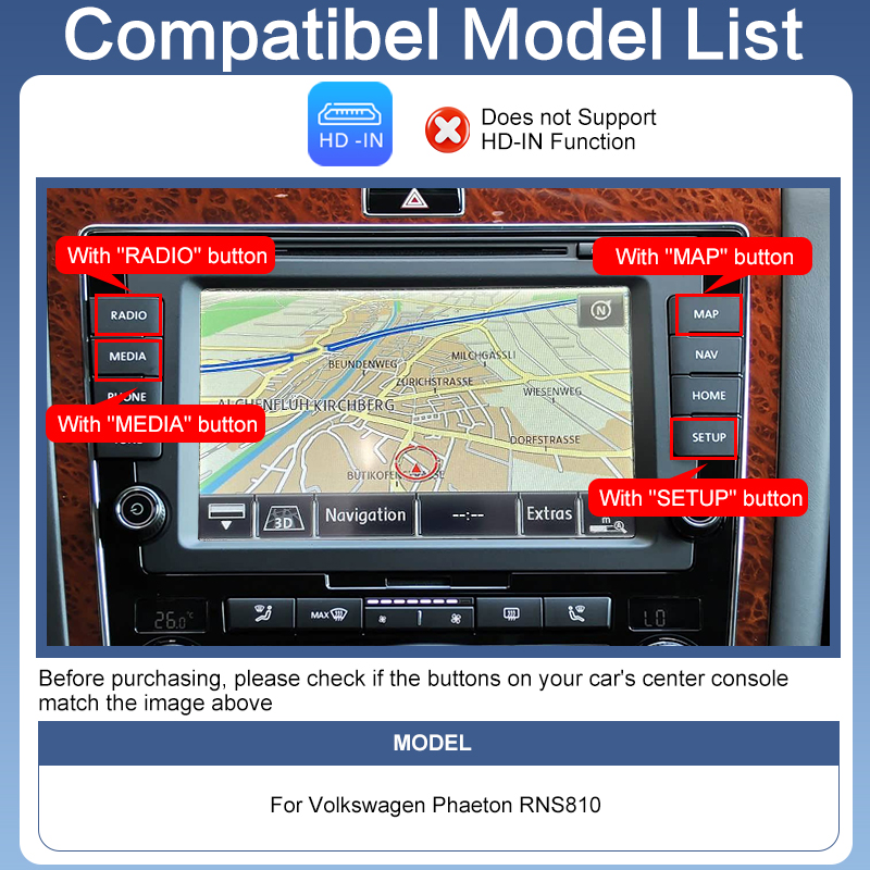 CarPlay for Phaeton RNS810