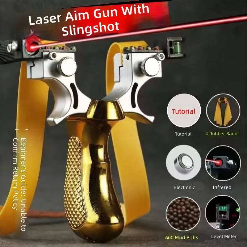 Gold version-600 rounds-4 rubber bands-laser