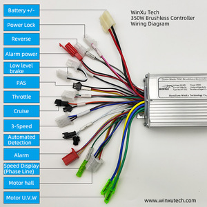 36V 48V 350W 18A Brushless Motor Drive Dual Mode <strong>Controller</strong> With LCD <strong>Speed</strong> Display Throttle Kit for Electric Scooter Bicycle - Product Image 6