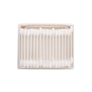 Kozmetik kullanımı günlük kullanım banyo kullanımı 110 adet çift büyük kafa kağıt çubukları düz kutu ile pamuk swablar - Product Image 6