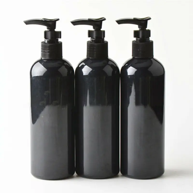 250ml 300mL 500ml Preto Fosco Garrafa Bomba de Loção Vazio Recarregáveis Shampoo Gel de Banho Dispensador de Sabão Líquido para o Creme Cosmético