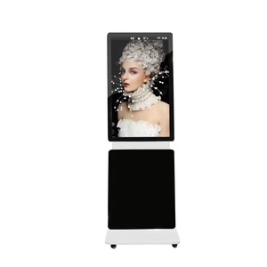 Il Totem orizzontale del chiosco del contrassegno digitale di 360 gradi del supporto da pavimento da 65 pollici ruota lo schermo di visualizzazione di pubblicità - Product Image 3