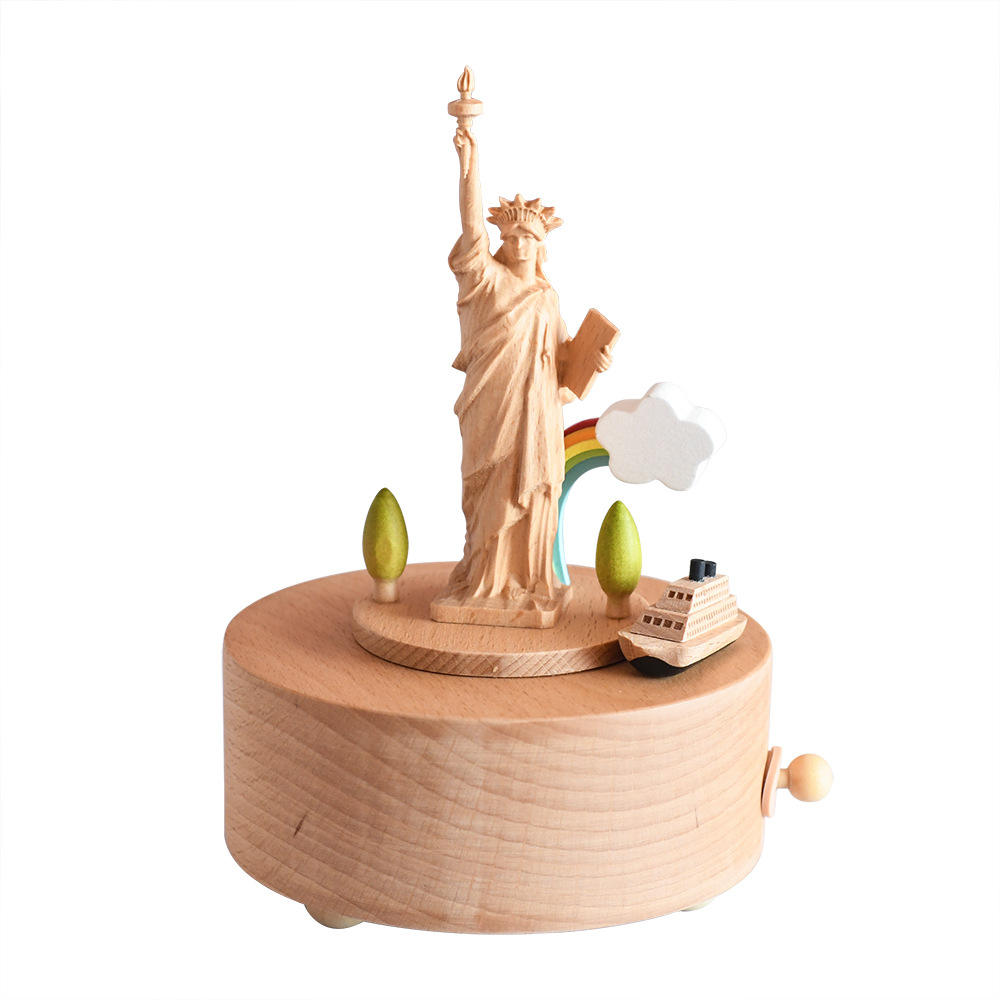 55805011 marron-Boîte à musique Statue de la Liberté
