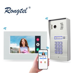 Kit de sistema de intercomunicación de vídeo con cable de monitor o conexión WiFi, que también puede funcionar de forma excelente bajo el nivel de comunicación - Product Image 1