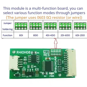 8ch DC 5-24V RS485多機能DI-DOモジュールデジタルNPN PNP入力出力Modbus RTU PLCリモートIO拡張ボード - Product Image 2